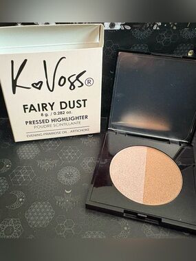 K Voss Fairy Dust Pressed Highlighter - Pink/Gold Duo
